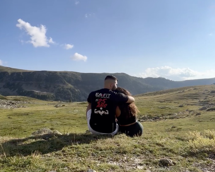 enrick et julie à la montagne